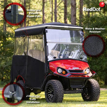 RedDot EZGO Express S4 Elite with 80” Non Modular Top White 3-Sided Track Style Vinyl Enclosure (Years 2023-Up) PN# 66075
