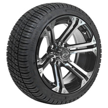Lakeside Buggies 14” GTW Specter Black and Machined Wheels with 18” Fusion DOT Street Tires – Set of 4- A19-393 GTW Tire & Wheel Combos