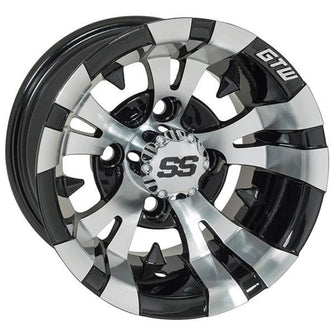 Lakeside Buggies GTW® Vampire 14x7 Machined & Black Wheel (3:4 Offset)- 19-168 GTW Wheels