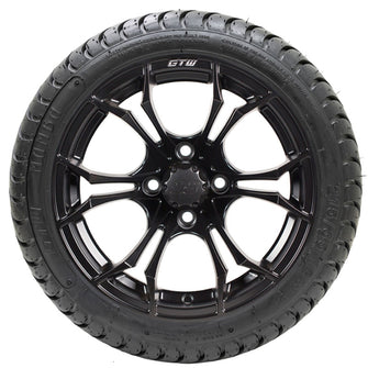 Lakeside Buggies 12” GTW Spyder Matte Black Wheels with 18” Mamba DOT Street Tires – Set of 4- A19-389 GTW Tire & Wheel Combos