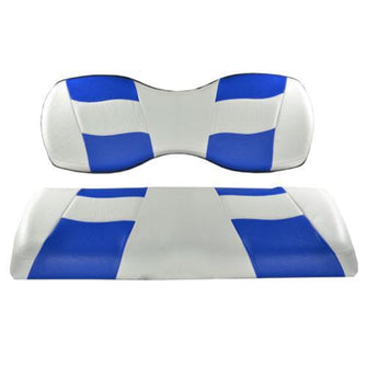 Lakeside Buggies MadJax® Riptide White/Blue Two-Tone Genesis 150 Rear Seat Covers- 10-163 MadJax Premium seat cushions and covers