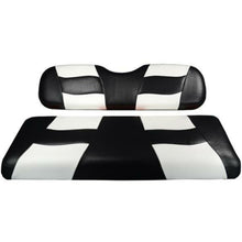 Lakeside Buggies MadJax® Riptide Black/White Two-Tone Club Car DS Front Seat Covers (Fits 2000-Up)- 10-120 MadJax Premium seat cushions and covers