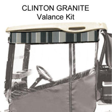 Lakeside Buggies Red Dot Chameleon Valance With Clinton Granite Sunbrella Fabric For Yamaha Drive2 (Years 2017-Up)- 64045 RedDot Valances