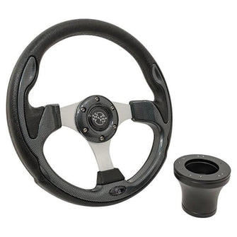 Lakeside Buggies Club Car Precedent Carbon Fiber Rally Steering Wheel- 06-051 GTW Steering accessories