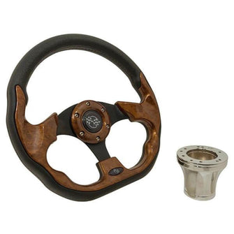 Lakeside Buggies Club Car Precedent Woodgrain Steering Wheel Kit- 06-067 GTW Steering accessories