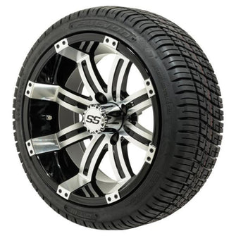 Lakeside Buggies Set of (4) 14 inch GTW® Tempest Wheels Mounted on Fusion Street Tires- 56750 GTW Tire & Wheel Combos