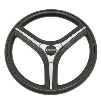 Lakeside Buggies Gussi Italia® Brenta Black/Silver Steering Wheel (Models Yamaha G16-Drive 2)- 06-141 Gussi Steering accessories