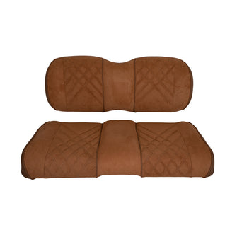 Lakeside Buggies Premium RedDot® Honey Suede Front Seat Assemblies for EZGO RXV- 10-508-BR08 GTW Premium seat cushions and covers