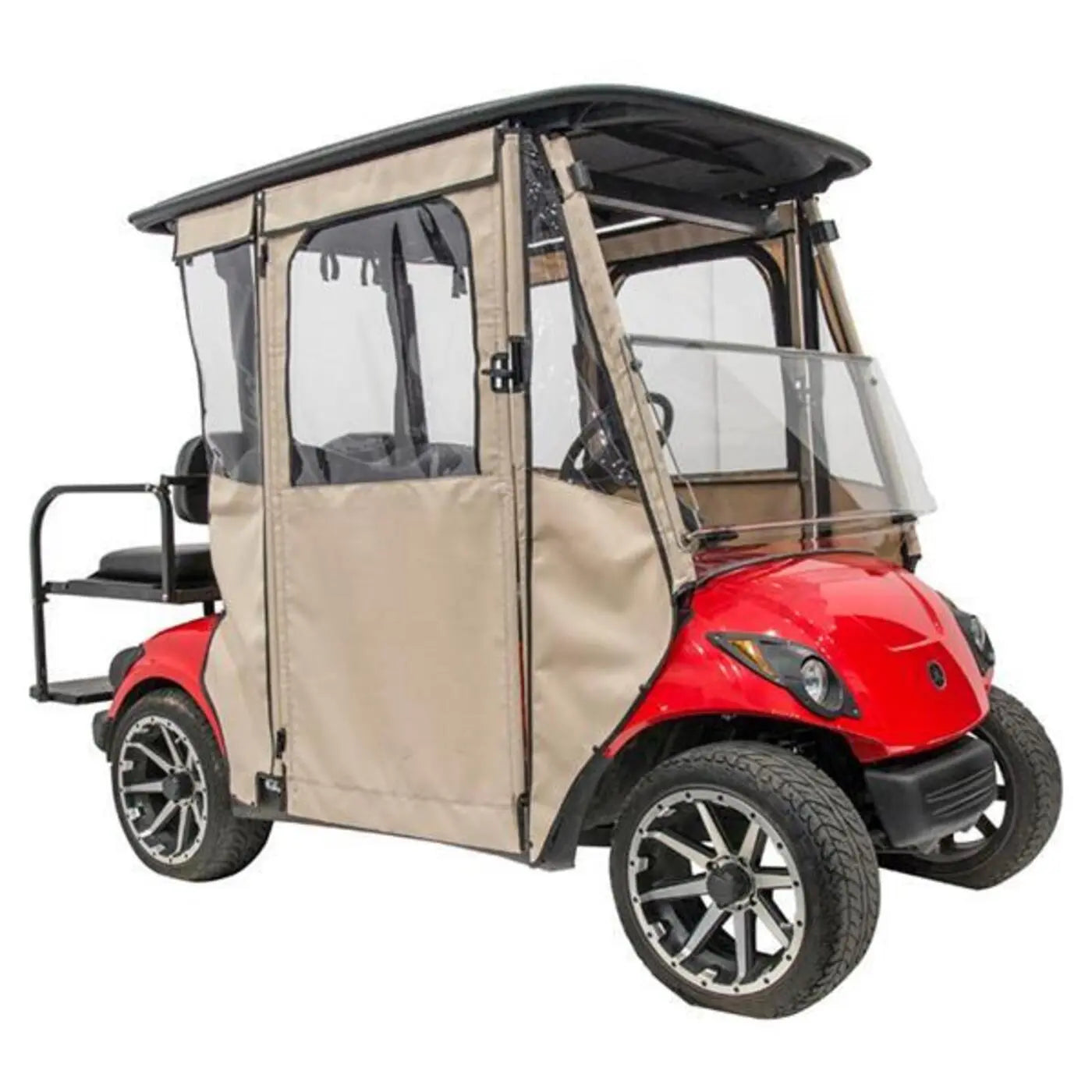 Door Max Vinyl Enclosure for Club Car Precedent / Onward  – Black PN# 65010 Red Dot 