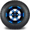 Lakeside Buggies MODZ 12" Ambush Blue and Black Wheels & Street Tires Combo- G1-5200-MBB STREET OPTION Modz Tire & Wheel Combos