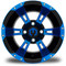 Lakeside Buggies MODZ Ambush Blue & Black 12" Golf Cart Wheel- G1-5200-MBB Modz Wheels