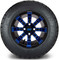 Lakeside Buggies MODZ 12" Tempest Blue and Black Wheels & Street Tires Combo- G1-5203-MBB STREET OPTION Modz Tire & Wheel Combos
