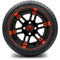 Lakeside Buggies MODZ 14" Aftershock Red and Black Wheels & Street Tires Combo- G1-5410-MBR STREET OPTION Modz Tire & Wheel Combos