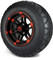 Lakeside Buggies MODZ 14" Aftershock Red and Black Wheels & Street Tires Combo- G1-5410-MBR STREET OPTION Modz Tire & Wheel Combos