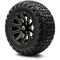 Lakeside Buggies MODZ 12" Mauler Glossy Black with Ball Mill Wheels & Off-Road Tires Combo- G1-5212-BB OFF-ROAD OPTION Modz Tire & Wheel Combos