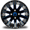 Lakeside Buggies MODZ Mauler Blue & Black 12" Golf Cart Wheel- G1-5212-BBB Modz Wheels
