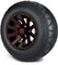 Lakeside Buggies MODZ 12" Mauler Glossy Black and Red with Ball Mill Wheels & Street Tires Combo- G1-5212-BBR STREET OPTION Modz Tire & Wheel Combos