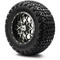 Lakeside Buggies MODZ 12" Vortex Machined Black Wheels & Off-Road Tires Combo- G1-5216-MB OFF-ROAD OPTION Modz Tire & Wheel Combos