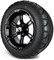 Lakeside Buggies MODZ 14" Ambush Glossy Black Wheels & Street Tires Combo- G1-5400-GB STREET OPTION Modz Tire & Wheel Combos