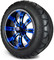 Lakeside Buggies MODZ 14" Tempest Blue and Black Wheels & Street Tires Combo- G1-5403-MBB STREET OPTION Modz Tire & Wheel Combos