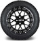 Lakeside Buggies MODZ 14" Vortex Glossy Black Wheels & Street Tires Combo- G1-5416-GB STREET OPTION Modz Tire & Wheel Combos