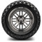 Lakeside Buggies MODZ 14" Mayhem Brushed Gunmetal with Ball Mill Wheels & Off-Road Tires Combo- G1-5417-BGM OFF-ROAD OPTION Modz Tire & Wheel Combos