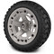 Lakeside Buggies MODZ 14" Defender Light Gray Wheels & Off-Road Tires Combo- G1-5420-GRY OFF-ROAD OPTION Modz Tire & Wheel Combos