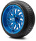 Lakeside Buggies MODZ 14" Carnage Brushed Blue with Ball Mill Wheels & Street Tires Combo- G1-5421-BBB STREET OPTION Modz Tire & Wheel Combos
