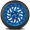 Lakeside Buggies MODZ 14" Carnage Brushed Blue with Ball Mill Wheels & Street Tires Combo- G1-5421-BBB STREET OPTION Modz Tire & Wheel Combos