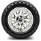 Lakeside Buggies MODZ 14" Carnage Chrome Wheels & Off-Road Tires Combo- G1-5421-CM OFF-ROAD OPTION Modz Tire & Wheel Combos