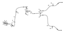 1 - Parking Brake Pedal - M6204-3508010 - PARKING BRAKE CONTROL PN# M6204-3508010