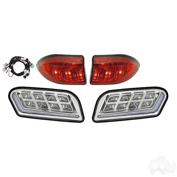 RHOX LED Light Kit w/Sequential Accent Lights and Plug and Play Harness, Club Car Tempo, 12-48V PN# LGT-413L Redhawk 