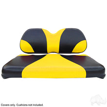 Lakeside Buggies RHOX Front Seat Cushion Set, Sport Black/Yellow, Club Car Tempo, Precedent 04+- SEAT-031BY-S-CV Rhox NEED TO SORT