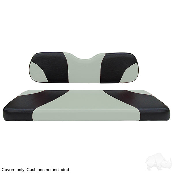 Lakeside Buggies RHOX SS Cover Set, Sport Black/Silver, E-Z-Go TXT 96+- SEAT-711BS-S-CV Rhox NEED TO SORT