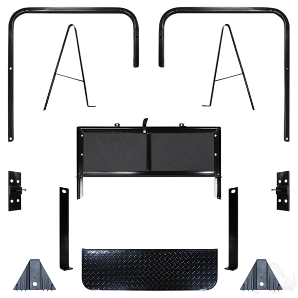Lakeside Buggies RHOX SS Seat Kit, Rally Black Carbon Fiber/Silver Carbon Fiber, Club Car DS- SEAT-721BSCF-R Rhox NEED TO SORT