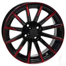 Lakeside Buggies AR715, Gloss Black with Red, 15x6 ET -25- TIR-715-BR Lakeside Buggies Wheels