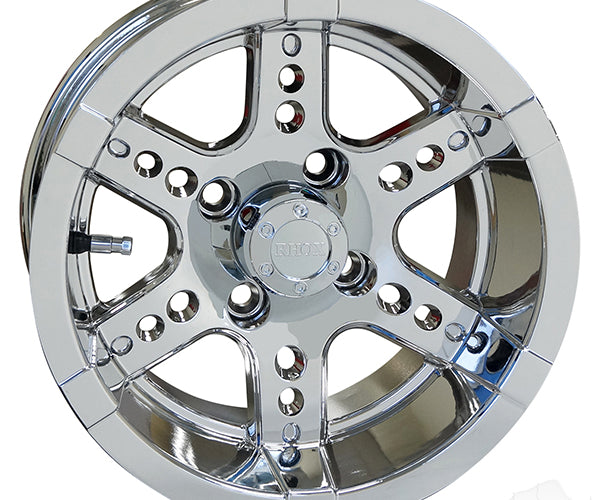 RHOX RX254, Chrome w/ Center Cap, 12x7 ET-25- from Rhox – Lakeside Buggies