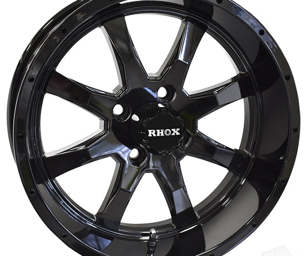 RHOX RX375, Gloss Black, 15x6, ET-15- from Rhox – Lakeside Buggies