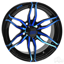 Lakeside Buggies RHOX RX378, Gloss Black with Blue, 14x7 ET-25- TIR-RX378-BBL Rhox Wheels