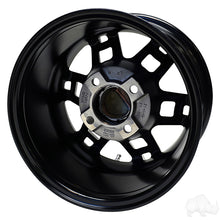 Lakeside Buggies RHOX RX390, Machined Gloss Black, 12x7 ET-25- TIR-RX390 Rhox Wheels