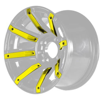 Lakeside Buggies MadJax® Yellow Wheel Inserts for 14x7 Avenger Wheel- 19-083-YEL MadJax Wheel Accessories