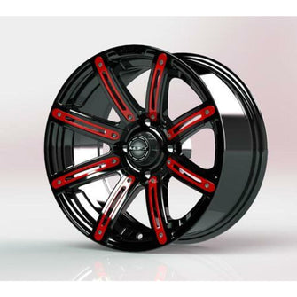 Lakeside Buggies MadJax® Red Wheel Inserts for 14x7 Illusion Wheel- 19-070-RED MadJax Wheel Accessories