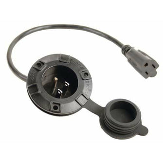 Lakeside Buggies AC Port Plug with Integrated Extension Cable- 8982 Lakeside Buggies Direct Chargers & Charger Parts