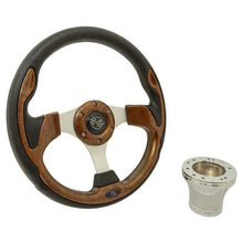 Lakeside Buggies Club Car DS Woodgrain Rally Steering Wheel Kit 82-Up- 06-026 GTW Steering accessories