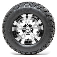 Lakeside Buggies 12” GTW Vampire Black and Machined Wheels with 22” Timberwolf Mud Tires – Set of 4- A19-371 GTW Tire & Wheel Combos
