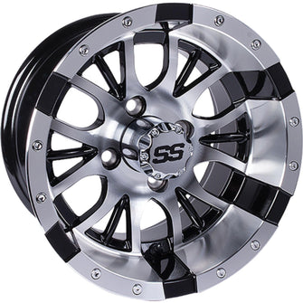 Lakeside Buggies 14x7 Machined Silver/Black Diesel Wheel- 19-247 GTW Wheels