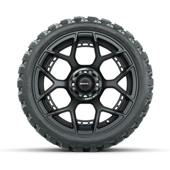 Lakeside Buggies Set of (4) 15" MadJax® Flow Form Evolution Matte Black Wheels with GTW® Nomad Off Road Tires- A19-419 MadJax Tire & Wheel Combos