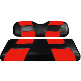 Lakeside Buggies MadJax® Riptide Black/Red Two-Tone Genesis 150 Rear Seat Covers- 10-118 MadJax Premium seat cushions and covers