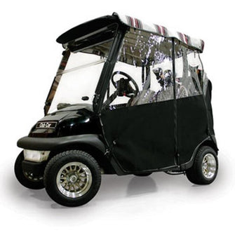 Lakeside Buggies Black Sunbrella 3-Sided Custom Over-The-Top Enclosure - Fits Club Car DS 2000-Up- 45068 RedDot Enclosures