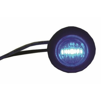 Lakeside Buggies Blue 3/4″ LED Round Light with Rubber Gasket Waterpr- 31766 Lakeside Buggies Direct Other lighting